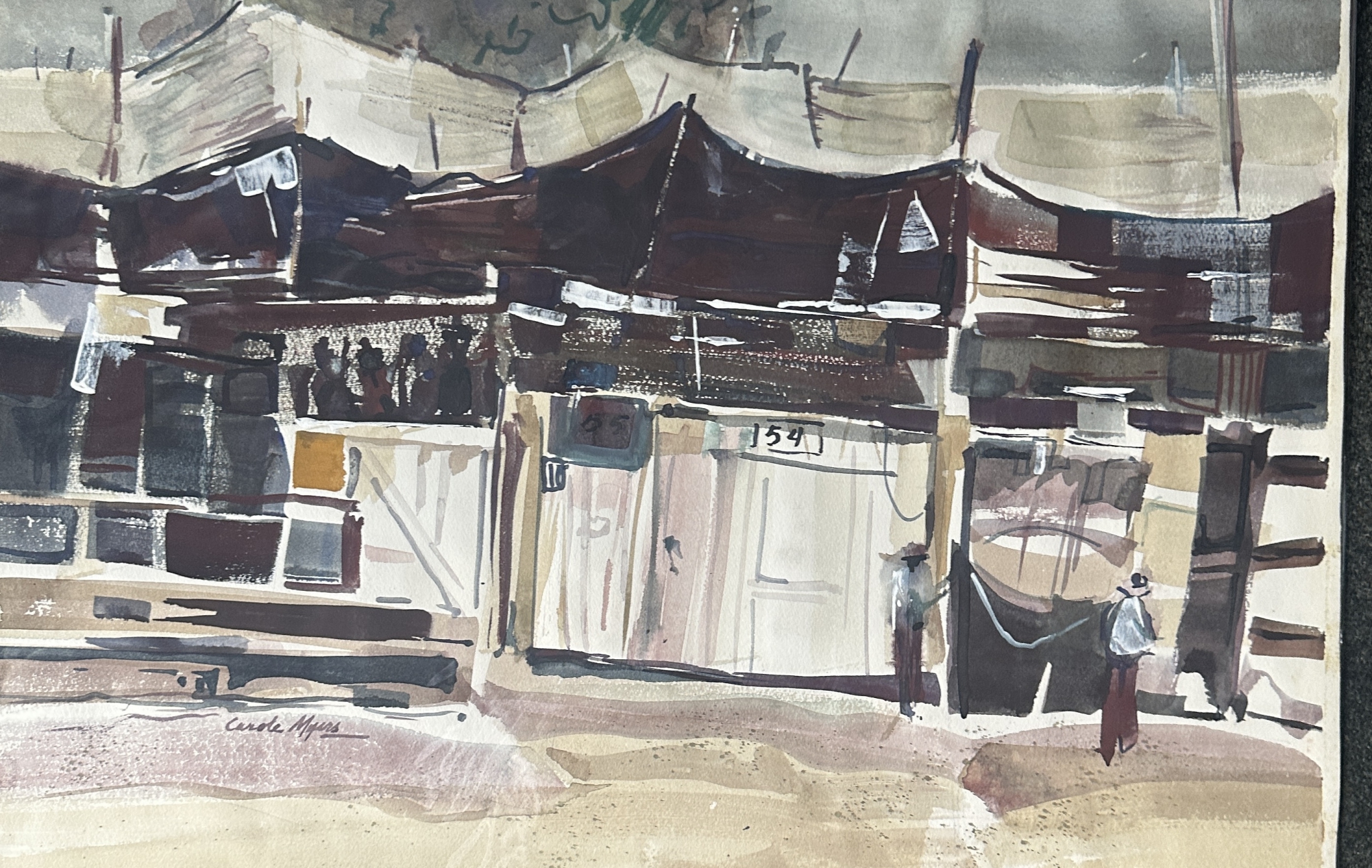 Click here to view Tancanhuitz Market 1979 by Carole Myers AWS, NWS