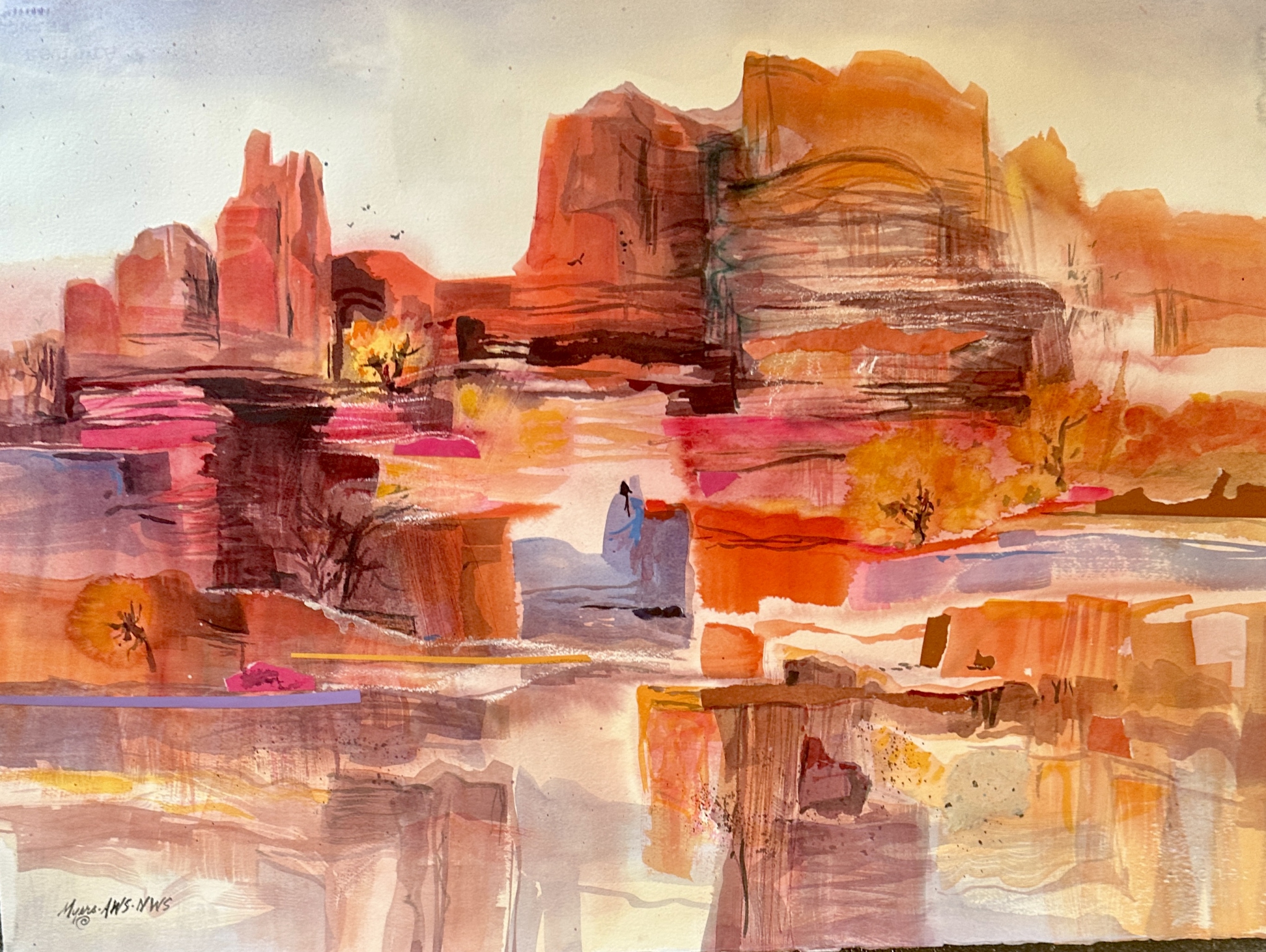 Click here to view Monument Valley by Carole Myers AWS, NWS